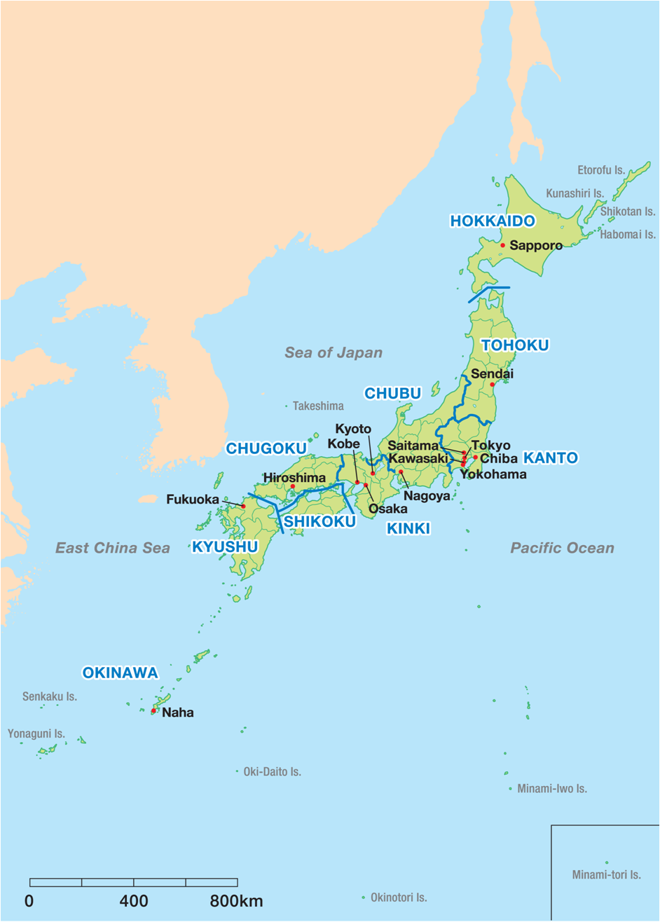 Mapa do Japão
