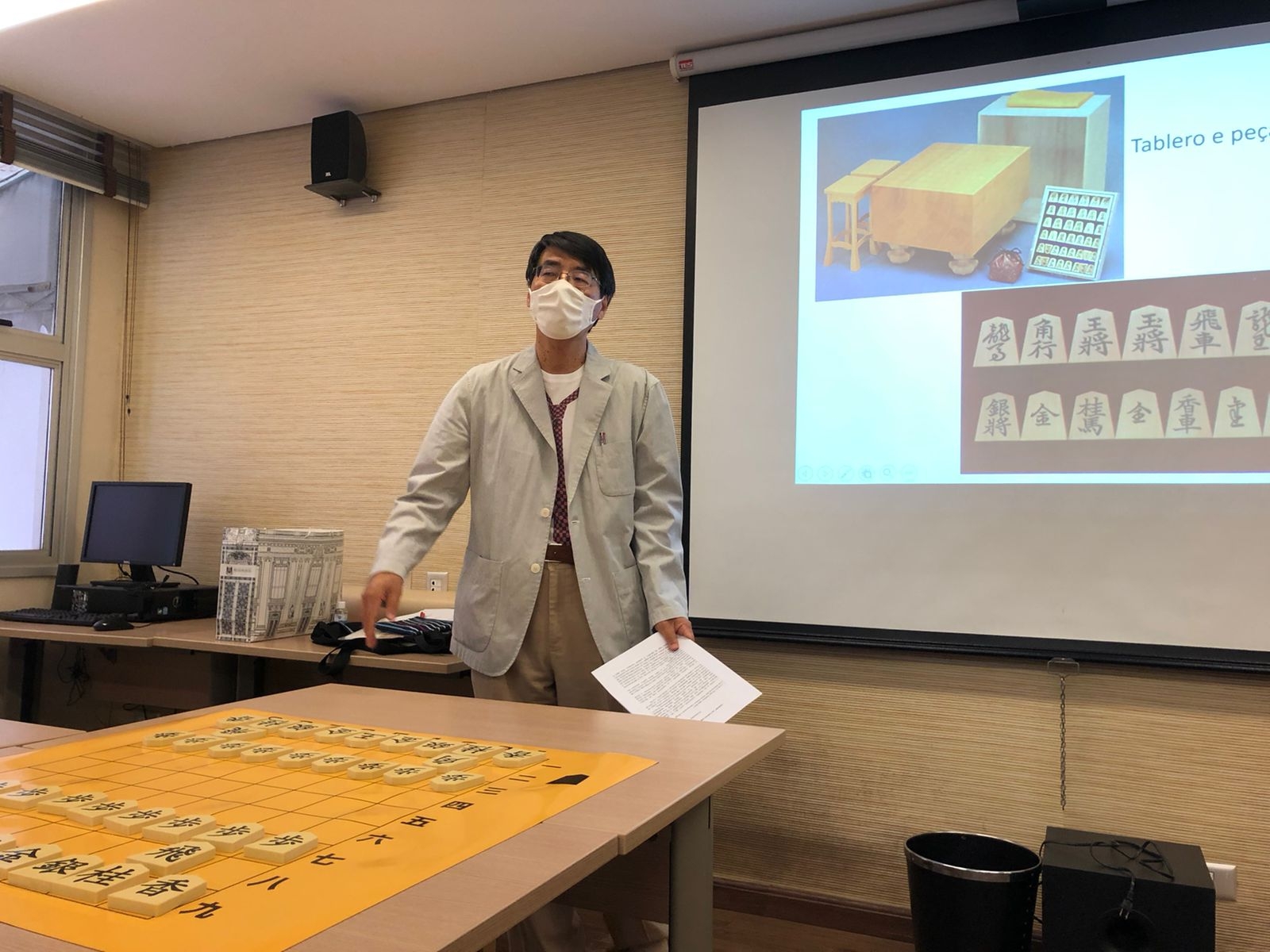 Embaixador Yamada participa do evento de Shogi (xadrez japonês