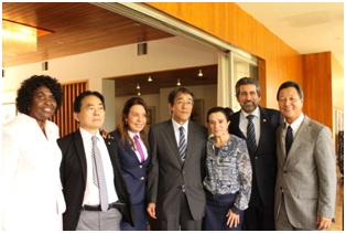 Recepção ao Grupo Parlamentar Brasil-Japão e à Frente Parlamentar Brasil-Japão na residência do Embaixador do Japão no Brasil 